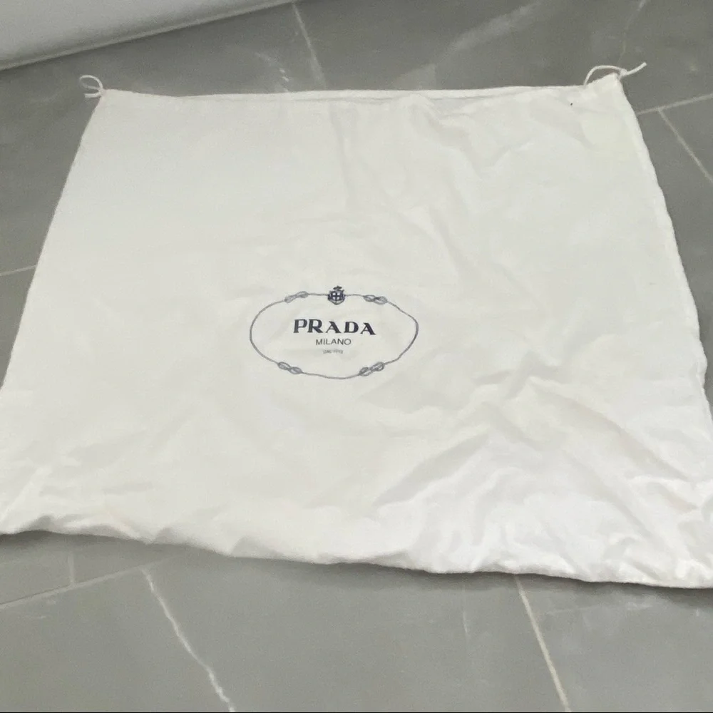 PRADA Yellow Drawstring Napa tote
